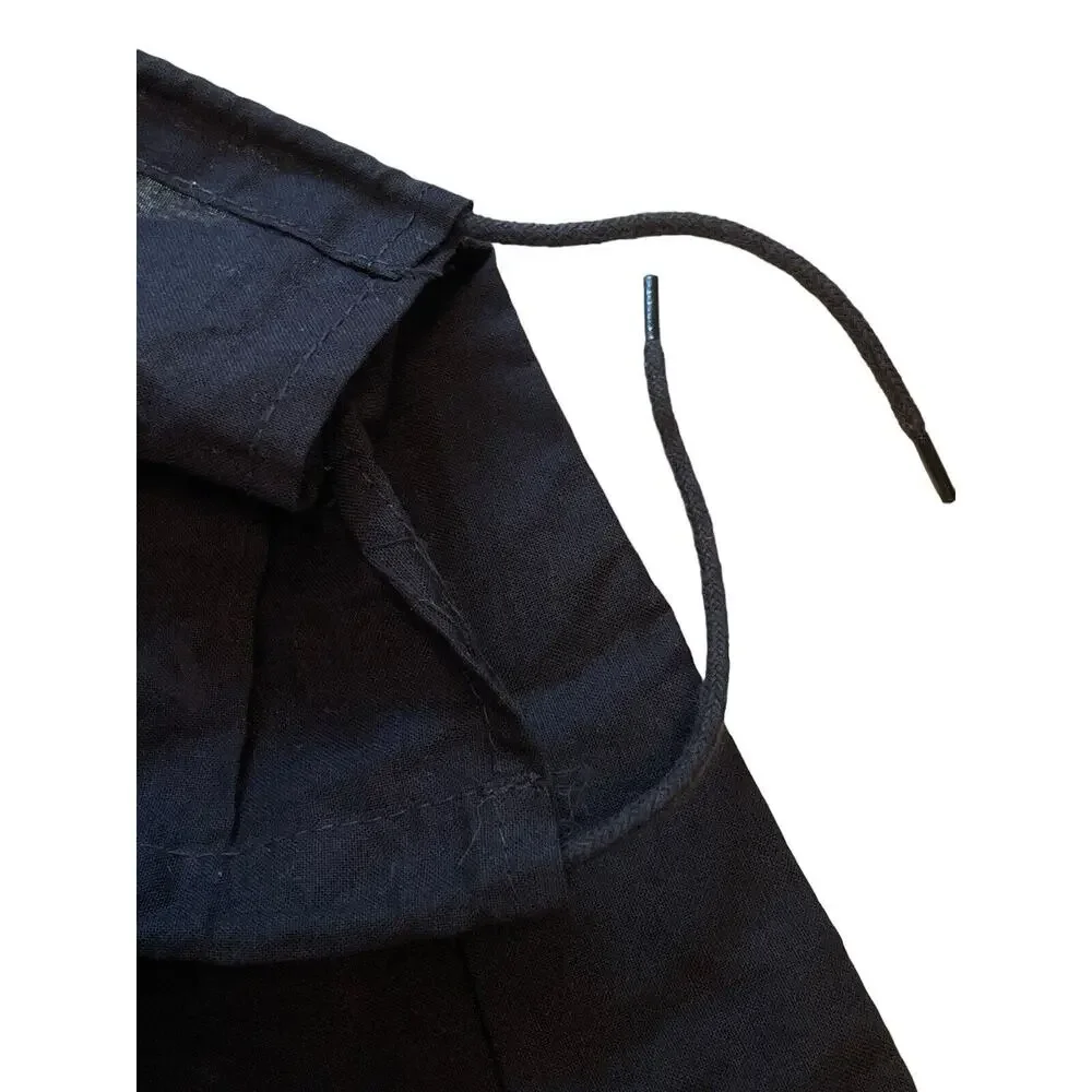 Chanel Small Black‎ Dust Bag Cotton Drawstring Storage Travel Packable Organize